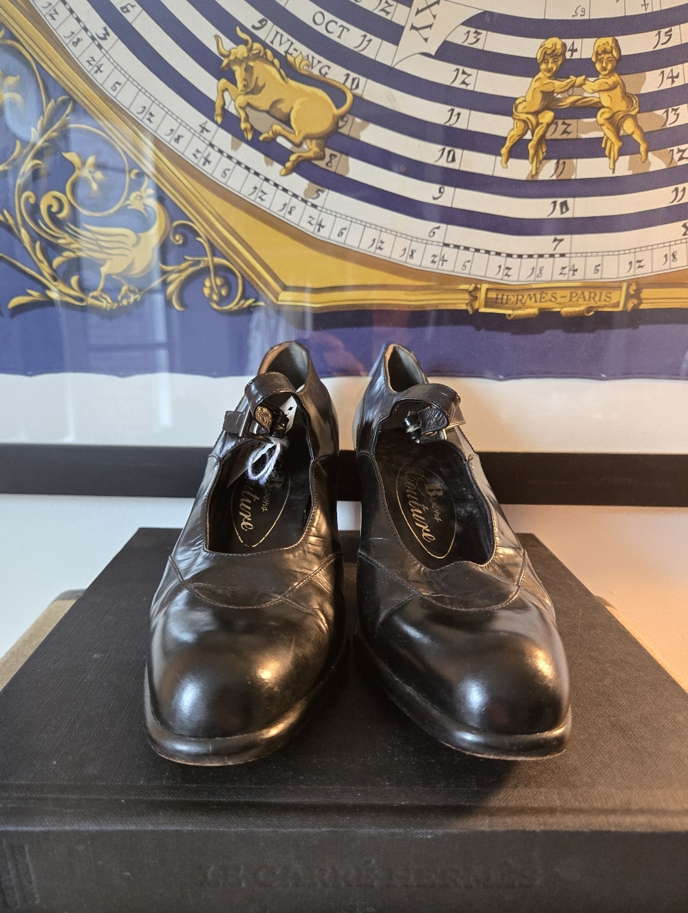 Browns Couture Black Leather Mary Jane Heels - Women's Classic Pump